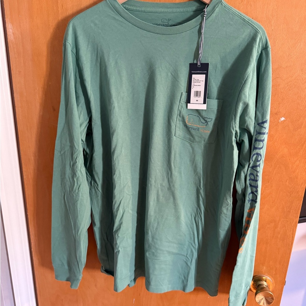 Vineyard Vines Men's Green Long Sleeve Shirt NEW WITH TAGS